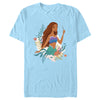 Men's The Little Mermaid Ariel Dinglehopper Portrait  Adult T-Shirt