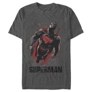 Men's Superman Flight Looking On  Adult T-Shirt