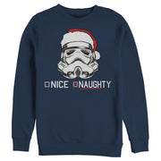 Men's Star Wars Christmas Stormtrooper Naughty List  Adult Sweatshirt