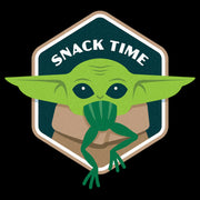 Men's Star Wars: The Mandalorian Grogu Snack Time Frog  Adult T-Shirt