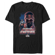 Men's Marvel The Falcon and the Winter Soldier Captain America Stance  Adult T-Shirt