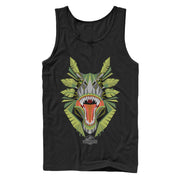 Men's Jurassic World Dinosaur Jungle Grin  Adult Tank Top