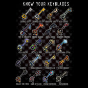 Men's Kingdom Hearts 2 Know your Keyblade  Adult T-Shirt