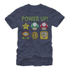 Men's Nintendo Mario Power Up  Adult T-Shirt