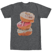 Men's Lost Gods Three Doughnut Stack  Adult T-Shirt