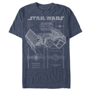 Men's Star Wars TIE Fighterprint  Adult T-Shirt