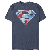 Men's Superman Logo Geometric  Adult T-Shirt