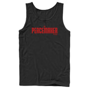 Men's Peacemaker Red Classic Logo  Adult Tank Top