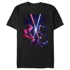 Men's Star Wars: Obi-Wan Kenobi Vader vs Kenobi Artistic Lightsaber Duel  Adult T-Shirt