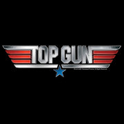 Men's Top Gun Shiny Chrome 3D Movie Logo  Adult T-Shirt