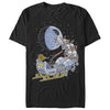 Men's Star Wars Christmas Darth Vader Santa's Sleigh  Adult T-Shirt