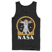 Men's NASA Da Vinci Astronaut Logo  Adult Tank Top