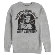 Men's Star Trek Spock Always Shall Be Valentine  Adult Sweatshirt