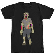 Men's Lost Gods Halloween Pixelated Zombie  Adult T-Shirt