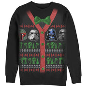 Men's Star Wars Ugly Christmas Villain Helmet  Adult Sweatshirt