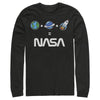 Men's NASA Emoji Space Logo Equation  Adult Long Sleeve Shirt