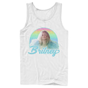 Men's Britney Spears Rainbow Star  Adult Tank Top