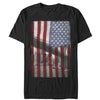 Men's Lost Gods American Flag Brooklyn Bridge  Adult T-Shirt