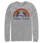 Men's Toy Story Forky Talkin' Trash Rainbow  Adult Long Sleeve Shirt