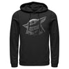 Men's Star Wars: The Mandalorian The Child Shadow  Adult Pull Over Hoodie