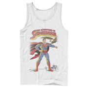 Men's Superman Patriotic Adventures  Adult Tank Top