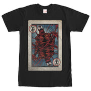 Men's Marvel Carnage Playing Card  Adult T-Shirt