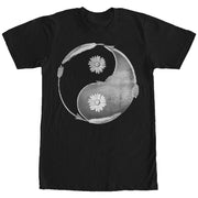 Men's Lost Gods Daisy Arrow Yin Yang  Adult T-Shirt