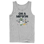 Men's Lightyear On a Mission Group  Adult Tank Top