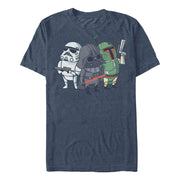 Men's Star Wars Cute Cartoon Dark Side  Adult T-Shirt