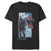 Men's Marvel Spider-Man: Far From Home We Have a Job To Do Poster  Adult T-Shirt