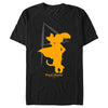 Men's Puss in Boots: The Last Wish Yellow Silhouette  Adult T-Shirt