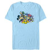 Men's Mickey & Friends Sketch Group Portrait  Adult T-Shirt