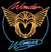 Men's Wonder Woman 1984 Golden Neon Helmet  Adult T-Shirt