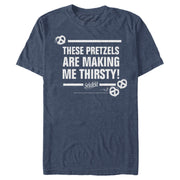 Men's Seinfeld These Pretzels are Making Me Thirsty  Adult T-Shirt