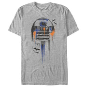 Men's Star Wars Halloween R2-D2 Bats  Adult T-Shirt