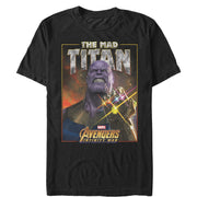 Men's Marvel Avengers: Avengers: Infinity War Mad Titan Thanos  Adult T-Shirt