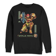 Men's Nintendo Metroid Samus Pose  Adult Sweatshirt