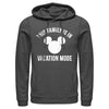 Men's Mickey & Friends This Family Is in Vacation Mode  Adult Pull Over Hoodie