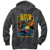 Men's Star Wars Boba Fett Fires  Adult Pull Over Hoodie