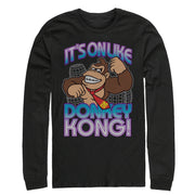 Men's Nintendo Donkey Kong It's On  Adult Long Sleeve Shirt