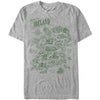 Men's Lost Gods St. Patrick's Day Map of Ireland  Adult T-Shirt