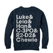 Men's Star Wars Luke and Leia  Adult Sweatshirt