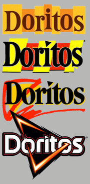 Men's Doritos Logo Evolution  Adult Long Sleeve Shirt