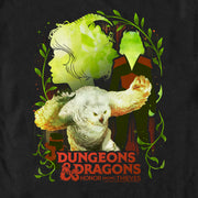 Men's Dungeons & Dragons: Honor Among Thieves Doric the Druid and the Owlbear  Adult T-Shirt