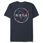 Men's NASA 80s Space Station Logo  Adult T-Shirt