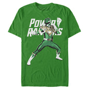 Men's Power Rangers Green Ranger Fighting Stance  Adult T-Shirt