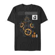 Men's Star Wars The Last Jedi BB-8 Deconstruct  Adult T-Shirt