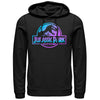 Men's Jurassic Park Ombre Fade Logo  Adult Pull Over Hoodie