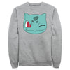 Men's Pokemon Bulbasaur Wink Face  Adult Sweatshirt