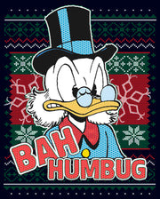 Men's DuckTales Scrooge McDuck Bah Humbug Ugly Christmas  Adult T-Shirt